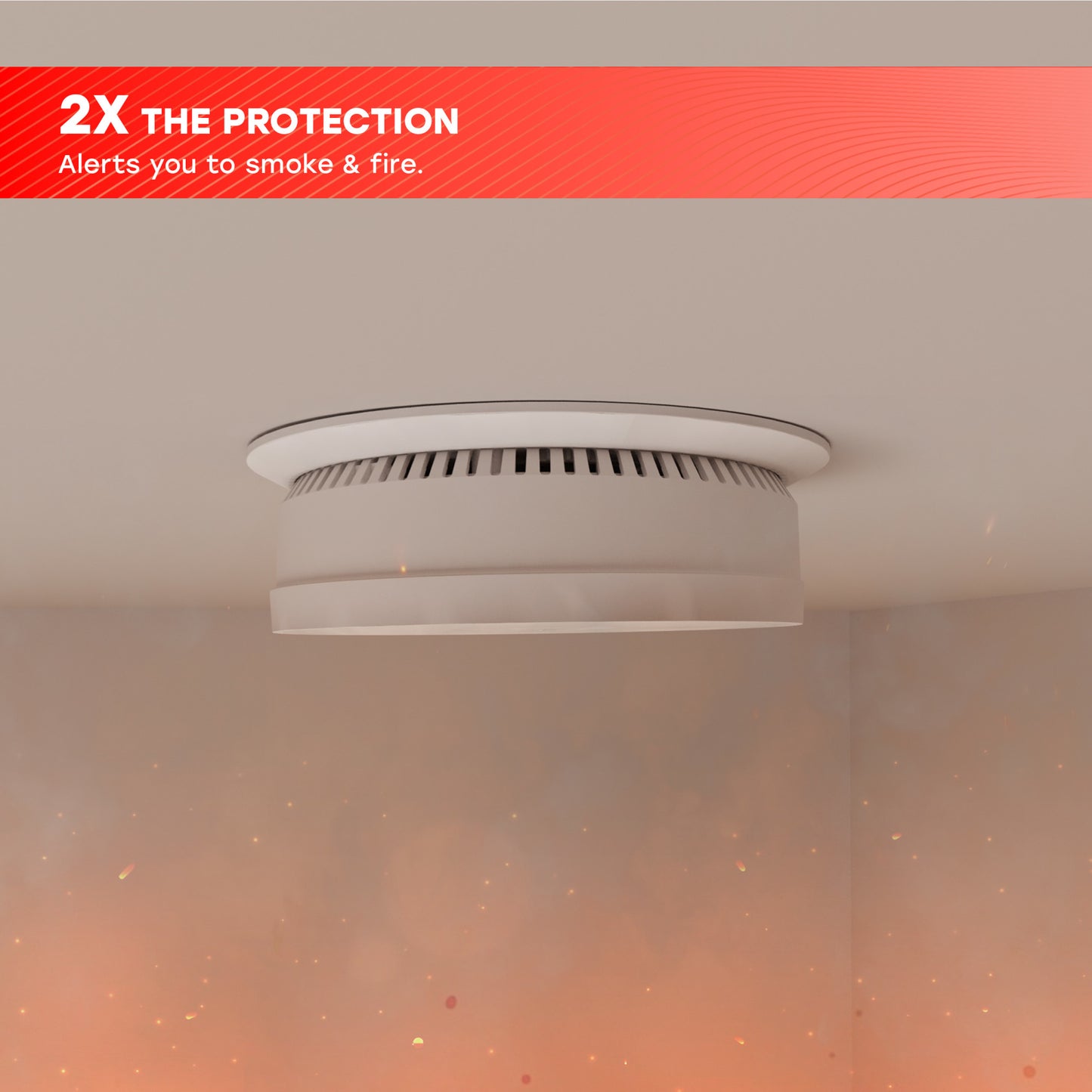 Hardwire Smoke & Fire Alarm with 10-Year Battery Backup