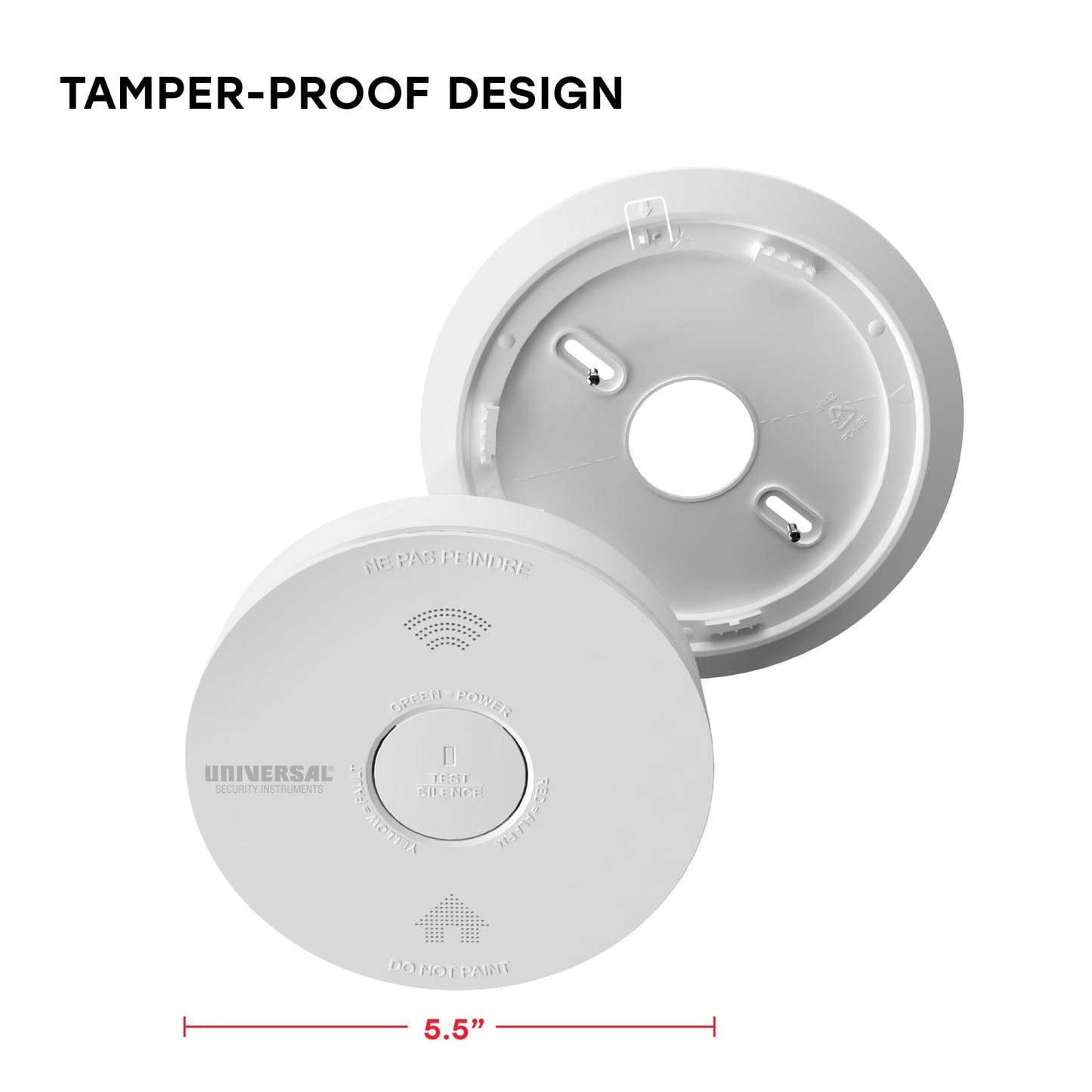 Hardwire Smoke & Fire Alarm with 10-Year Battery Backup