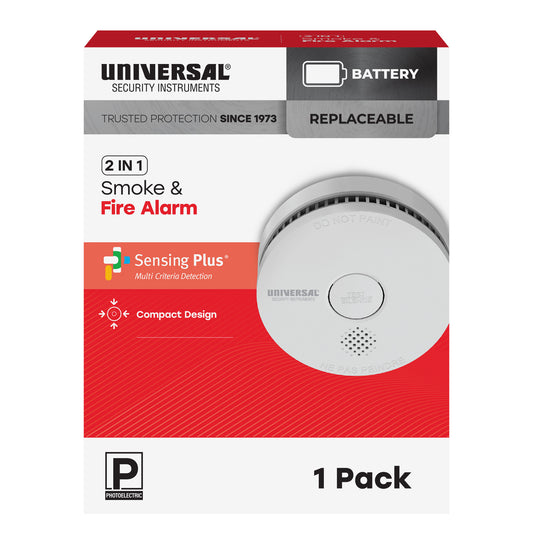 Battery Smoke & Fire Alarm