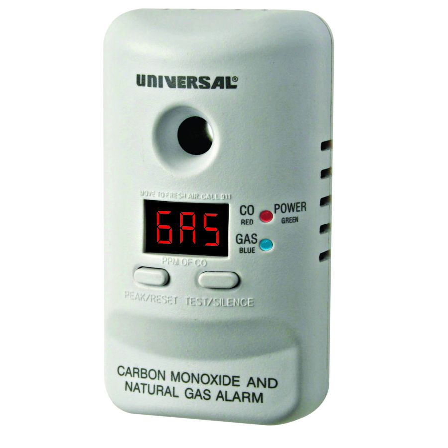 Universal Security Instruments MCND401 Plug-In 2-in-1 Carbon Monoxide and Natural Gas Smart Alarm with Battery Backup