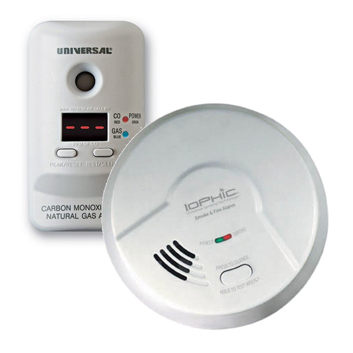 Universal Security Instruments MDS300-401 4-in-1 Universal Smoke Sensing (IoPhic) Smoke and Fire Alarm with CO and Natural Gas Alarm