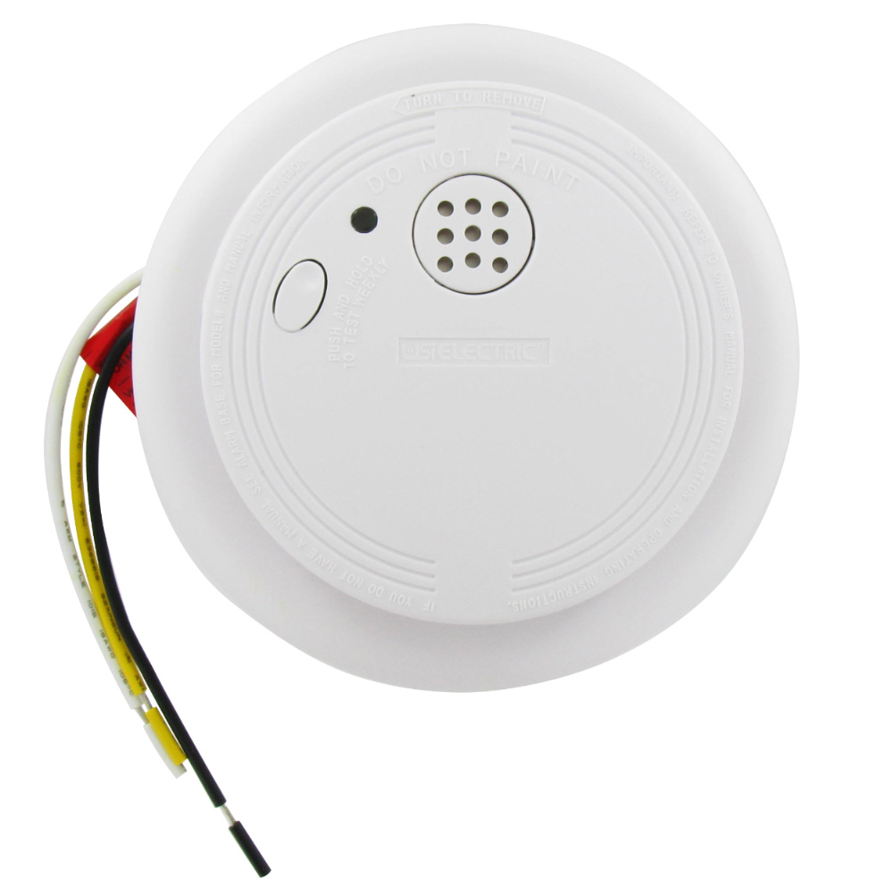 USI Electric USI-1204 Hardwired Ionization Smoke and Fire Alarm with Backup Battery