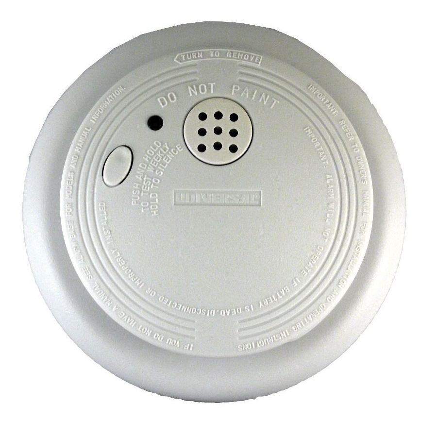 USI Electric USI-1209 Hardwired Ionization Smoke and Fire Alarm with Backup Battery