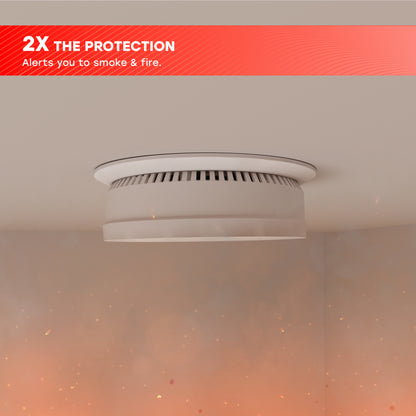 Hardwire Smoke & Fire Alarm with 10-Year Battery Backup