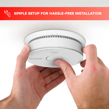 Hardwire Smoke & Fire Alarm with 10-Year Battery Backup