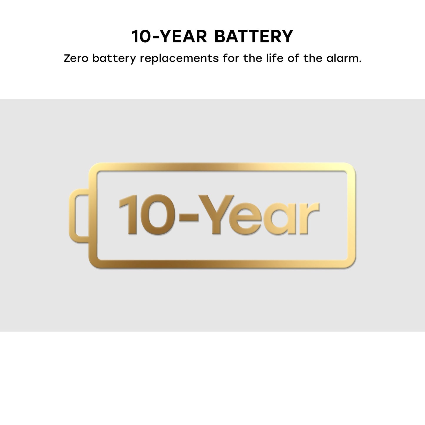 10-Year Battery Smoke, Fire, and Carbon Monoxide Alarm