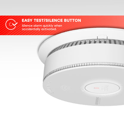Hardwire Smoke & Fire Alarm with 10-Year Battery Backup