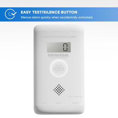 Plug-in Carbon Monoxide Alarm with Battery Backup