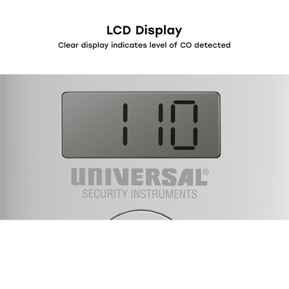 Plug-in Carbon Monoxide Alarm with Battery Backup