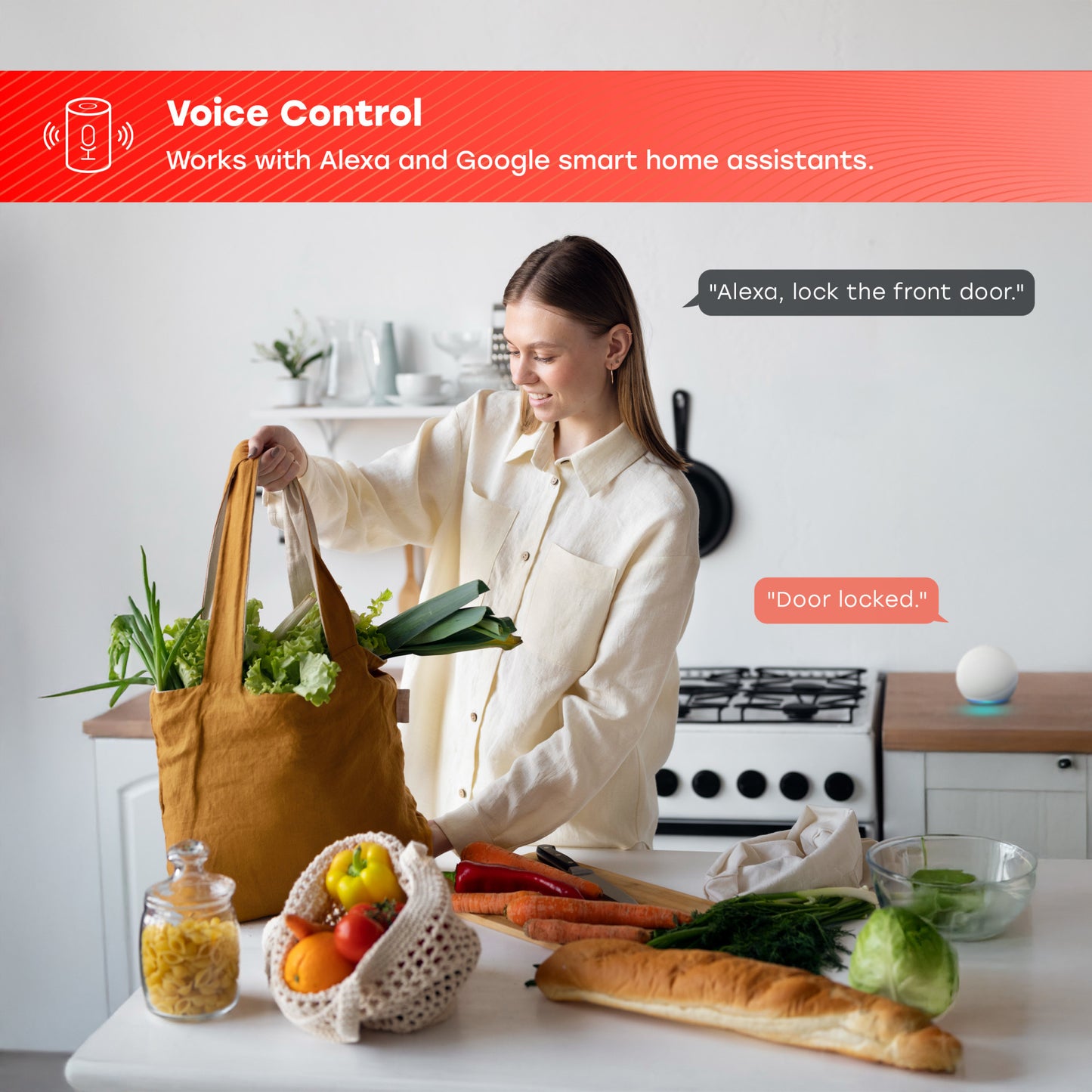 Smart Button Door Lock