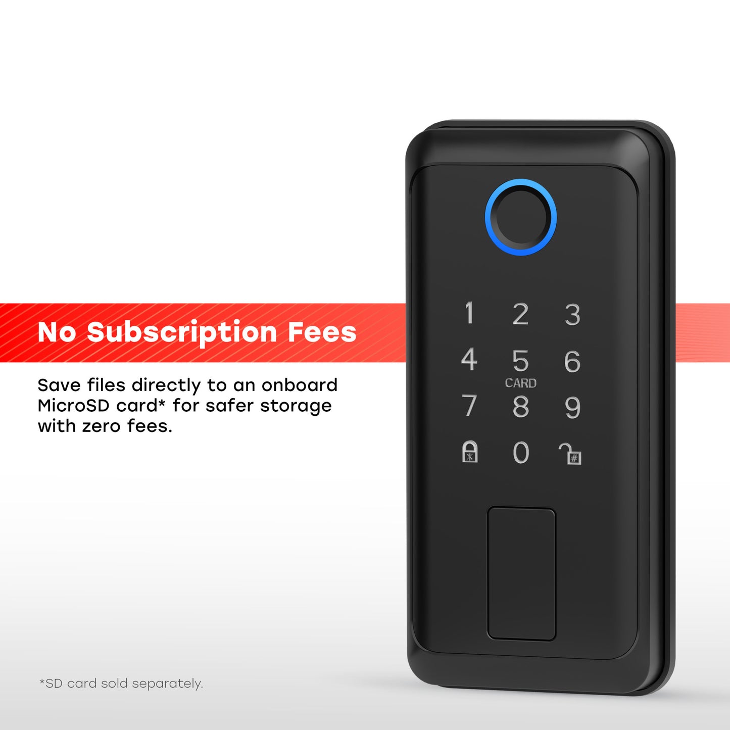 Smart Touch + Keycard Door Lock