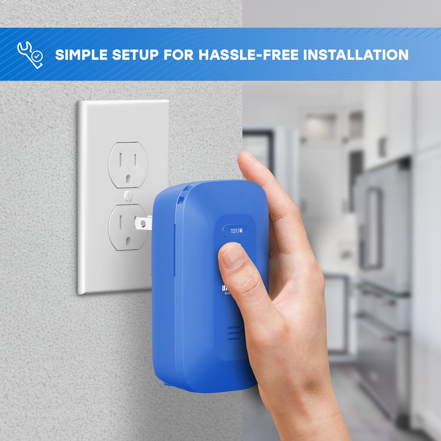 Portable Travel Carbon Monoxide Alarm Plug-in or Battery