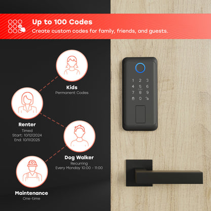 Smart Touch + Keycard Door Lock