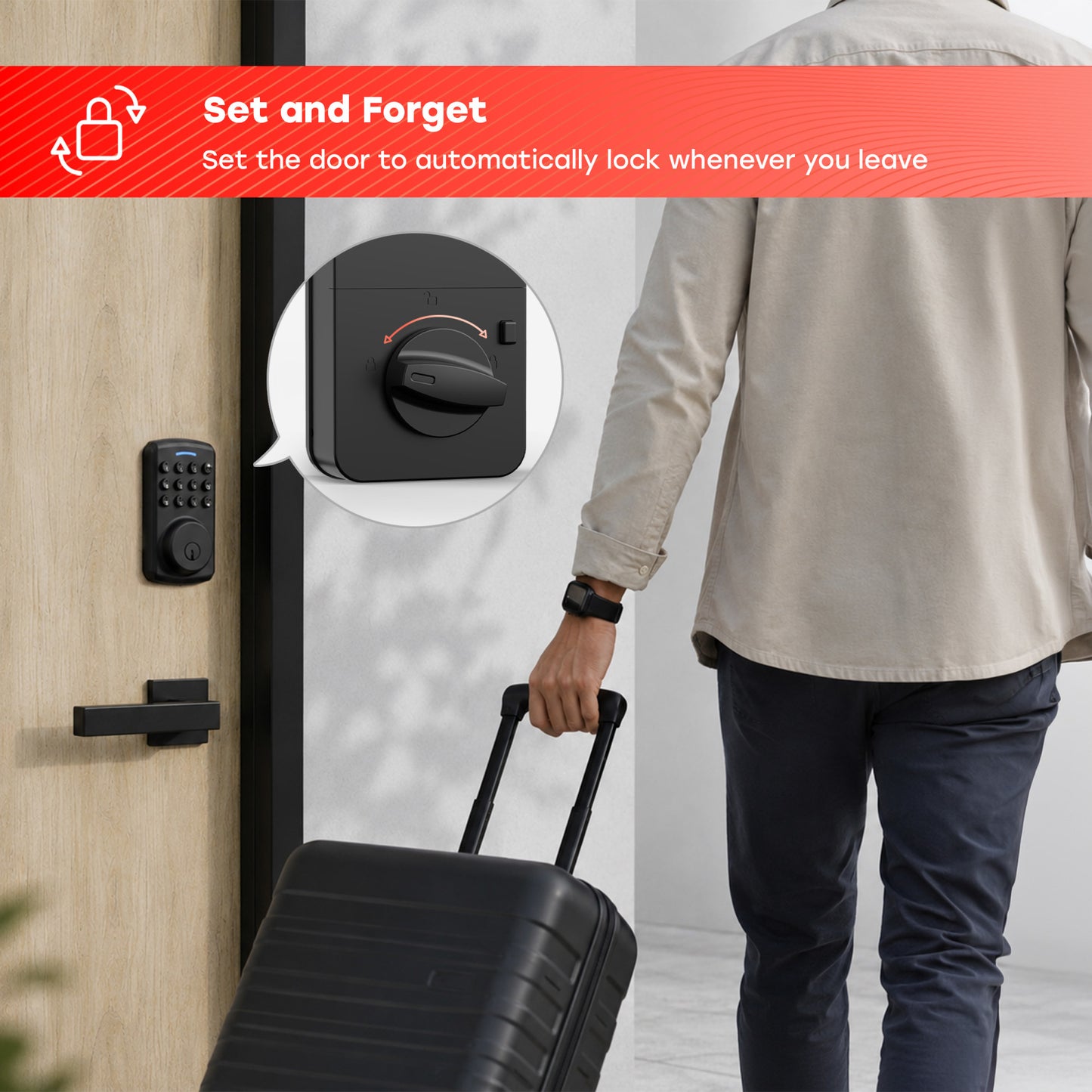 Smart Button Door Lock