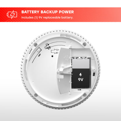 Hardwire Smoke & Fire Alarm with Replaceable Battery Back-up