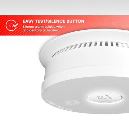 Hardwire Smoke & Fire Alarm with Replaceable Battery Back-up
