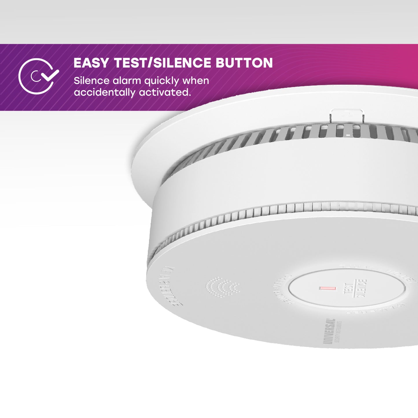 Hardwire Smoke, Fire, and Carbon Monoxide Alarm with 10-Year Battery Backup