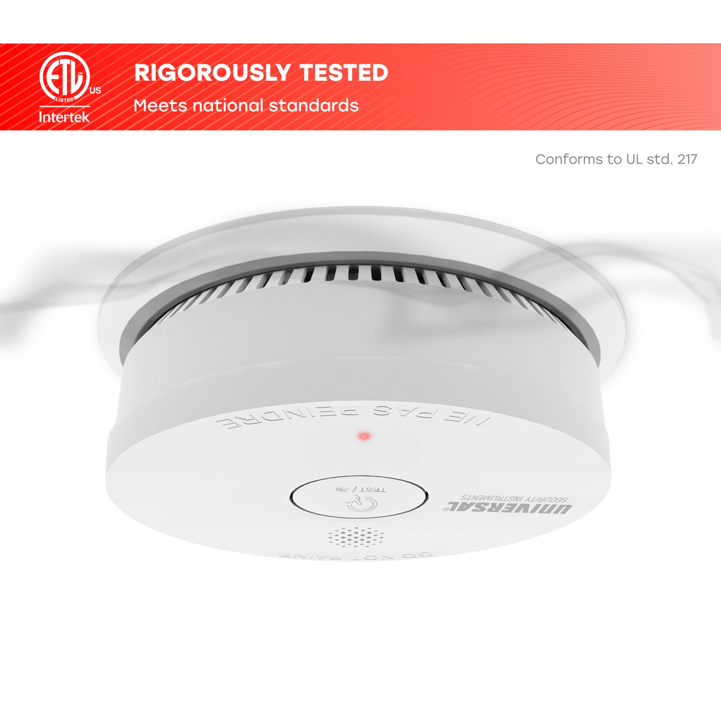 Hardwire Smoke & Fire Alarm with Replaceable Battery Back-up