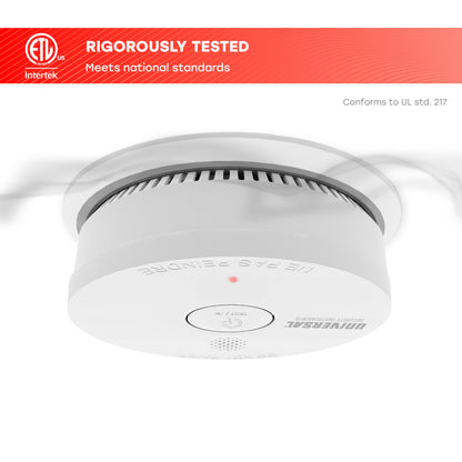 Hardwire Smoke & Fire Alarm with Replaceable Battery Back-up
