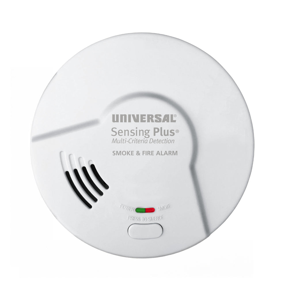 Sensing Plus Multi Criteria Hardwired Smoke & Fire Alarm With 10 Year Battery Backup
