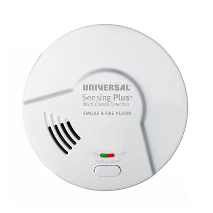 Sensing Plus Multi Criteria Hardwired Smoke & Fire Alarm With 10 Year Battery Backup