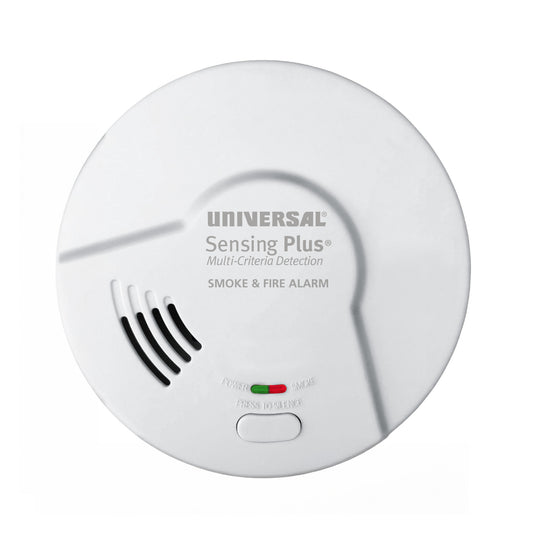 Sensing Plus Multi Criteria Hardwired Smoke & Fire Alarm With 10 Year Battery Backup