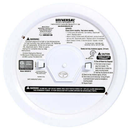 Sensing Plus Multi Criteria Smoke & Fire Alarm With 10-Year Tamper-Proof Sealed Battery