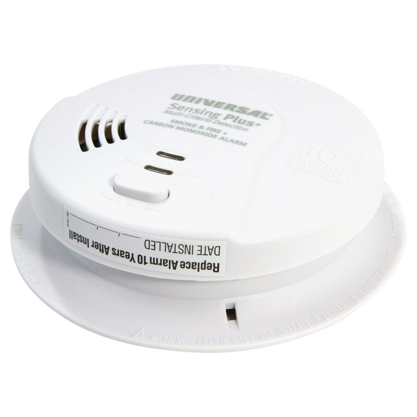 Sensing Plus® Multi-Criteria Hallway Combo Smoke, Fire, and Carbon Monoxide Alarm with 10-Year Battery