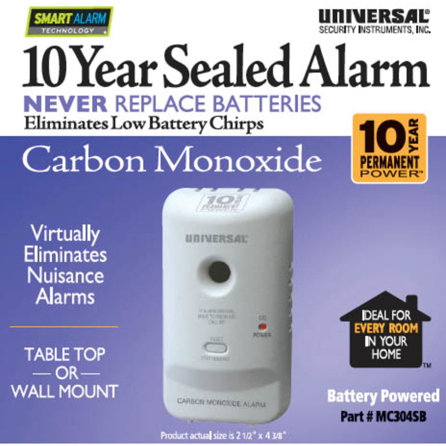 10 Year Battery Carbon Monoxide Alarm