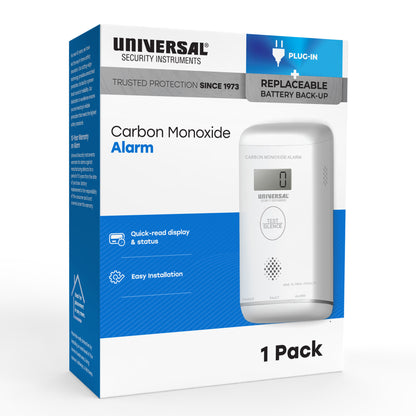 Plug-in Carbon Monoxide Alarm with Battery Backup