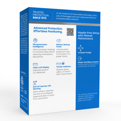 Plug-in Carbon Monoxide Alarm with Battery Backup