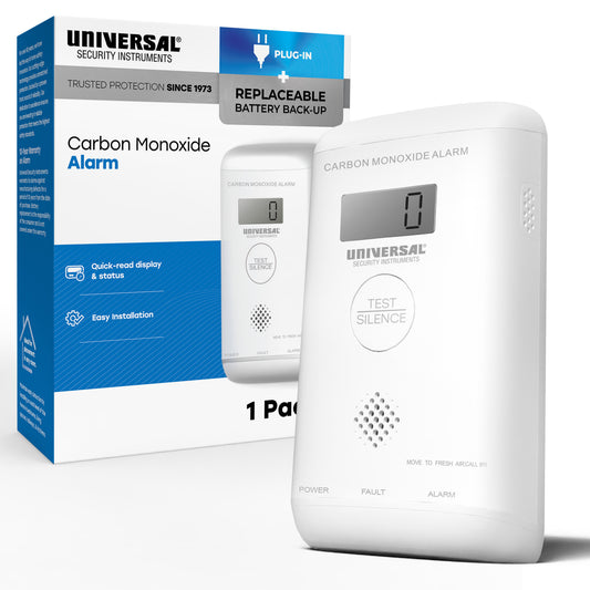 Plug-in Carbon Monoxide Alarm with Battery Backup