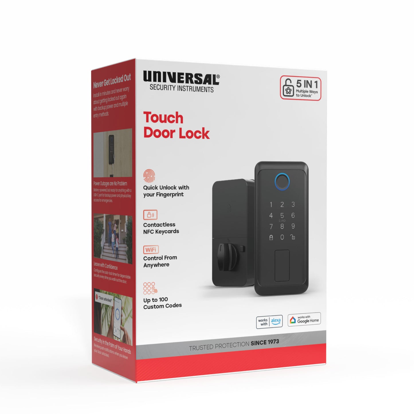 Smart Touch + Keycard Door Lock