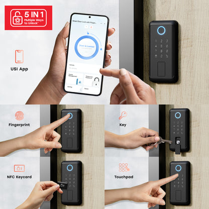 Smart Touch + Keycard Door Lock
