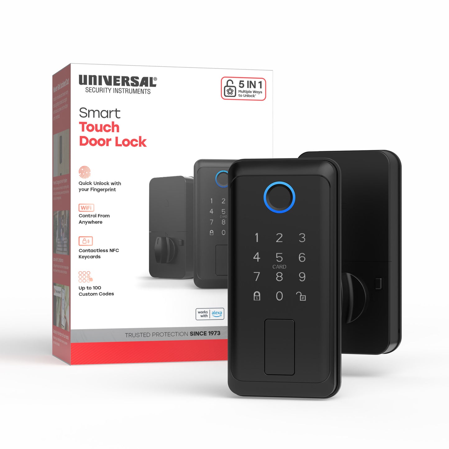 Smart Touch + Keycard Door Lock