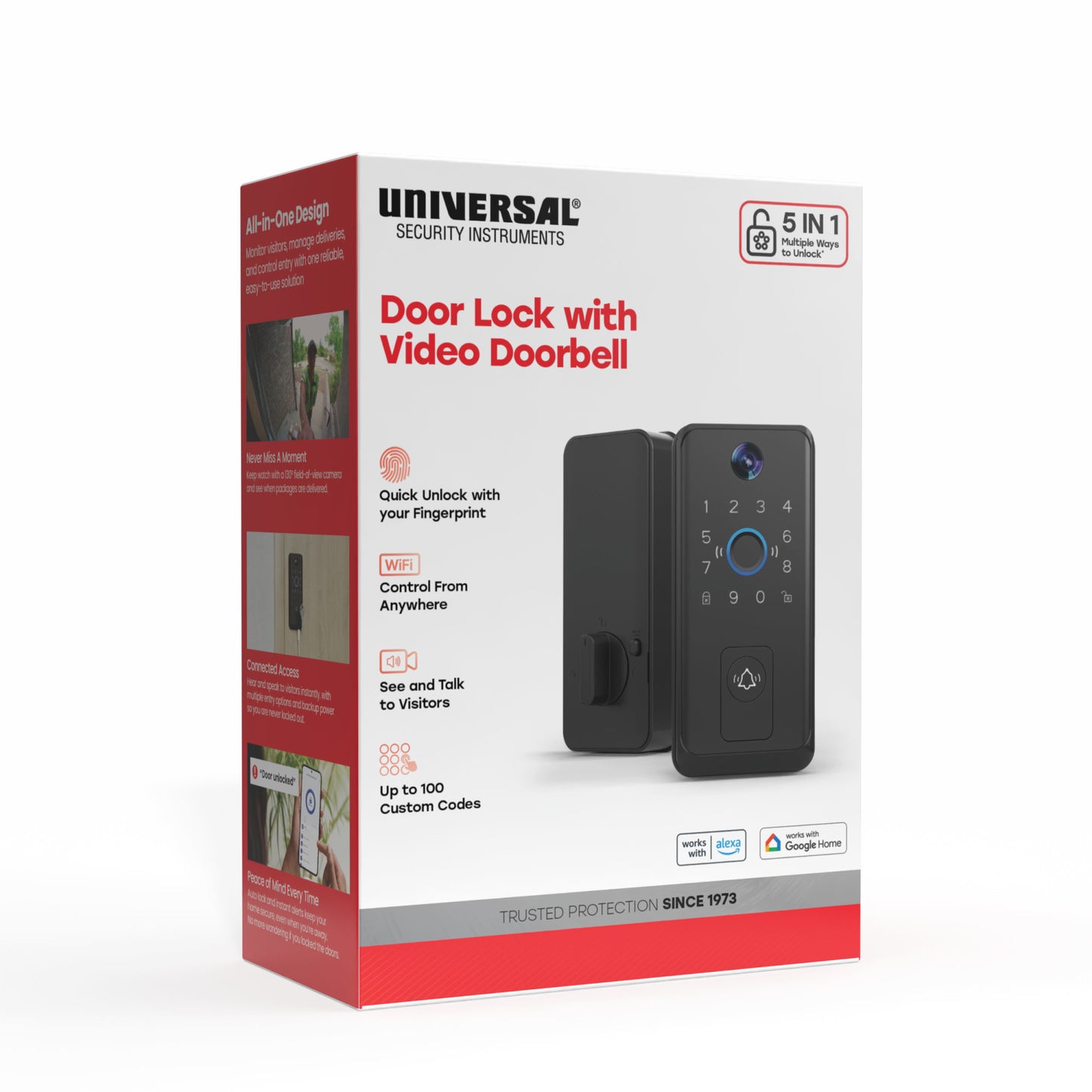 Smart Door Lock with HD Video Doorbell