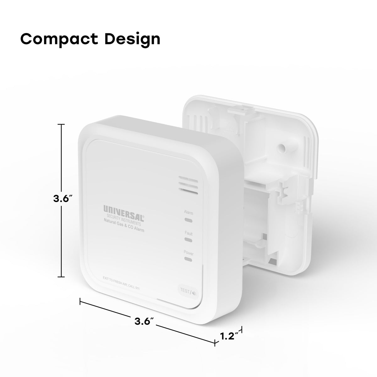 10-Year Battery Natural Gas and Carbon Monoxide Alarm