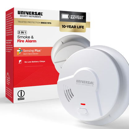 10-Year Battery Smoke & Fire Alarm