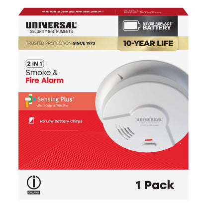 10-Year Battery Smoke & Fire Alarm