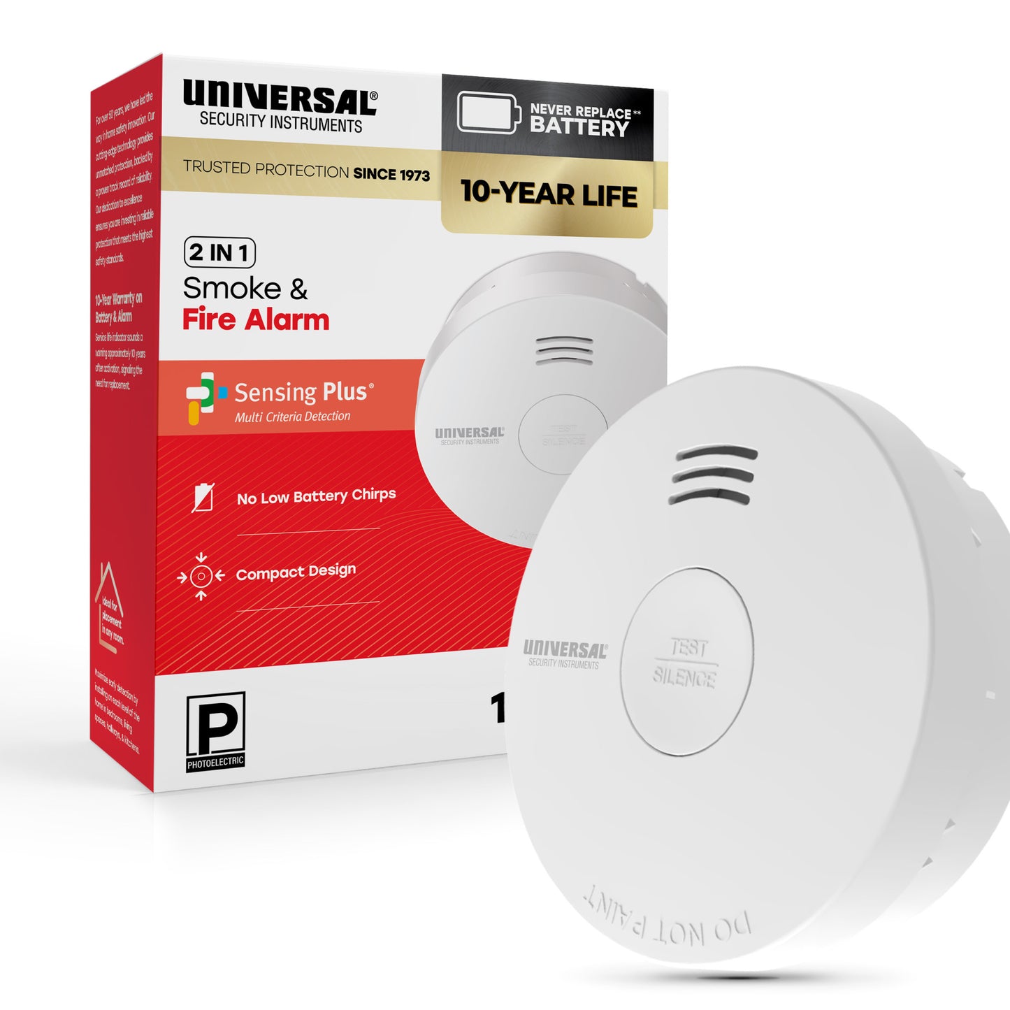 10-Year Battery Smoke & Fire Alarm