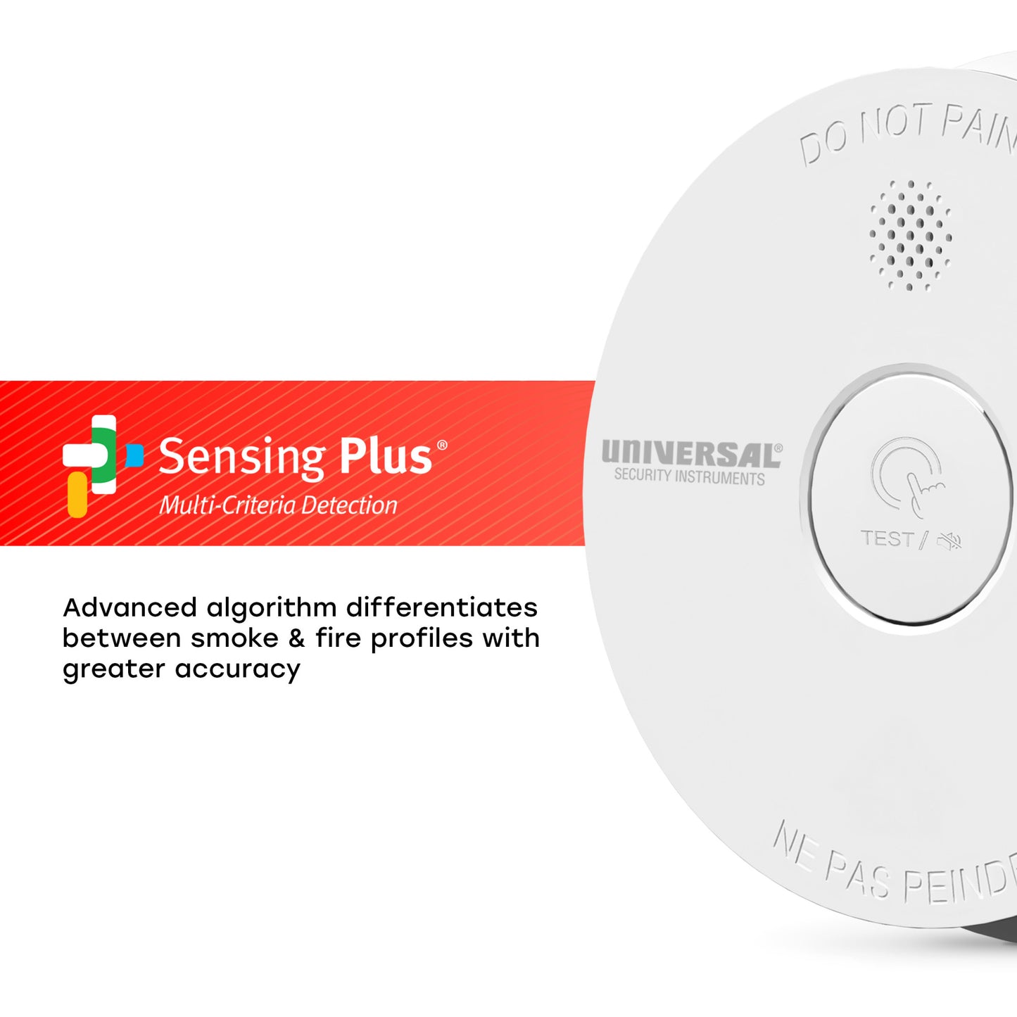 Hardwire Smoke & Fire Alarm with Replaceable Battery Back-up