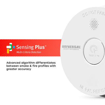 Hardwire Smoke & Fire Alarm with Replaceable Battery Back-up