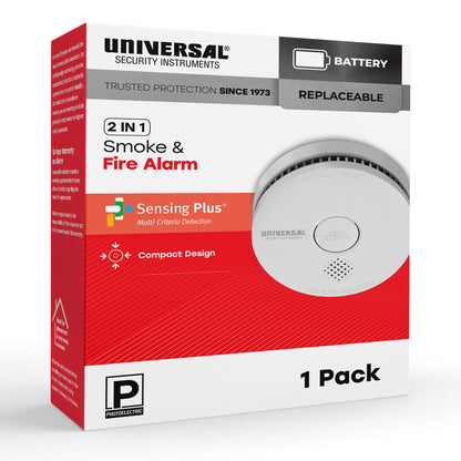 Battery Smoke & Fire Alarm