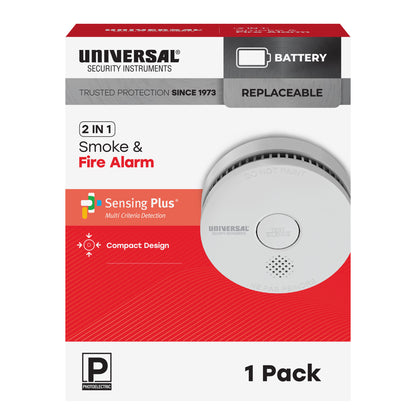 Battery Smoke & Fire Alarm