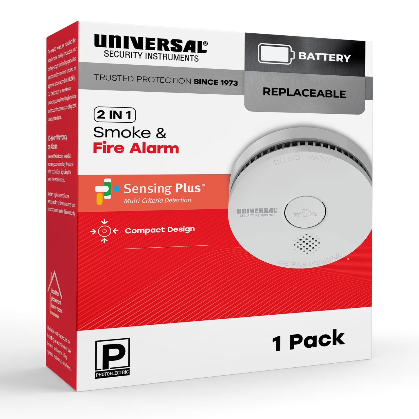 Battery Smoke & Fire Alarm