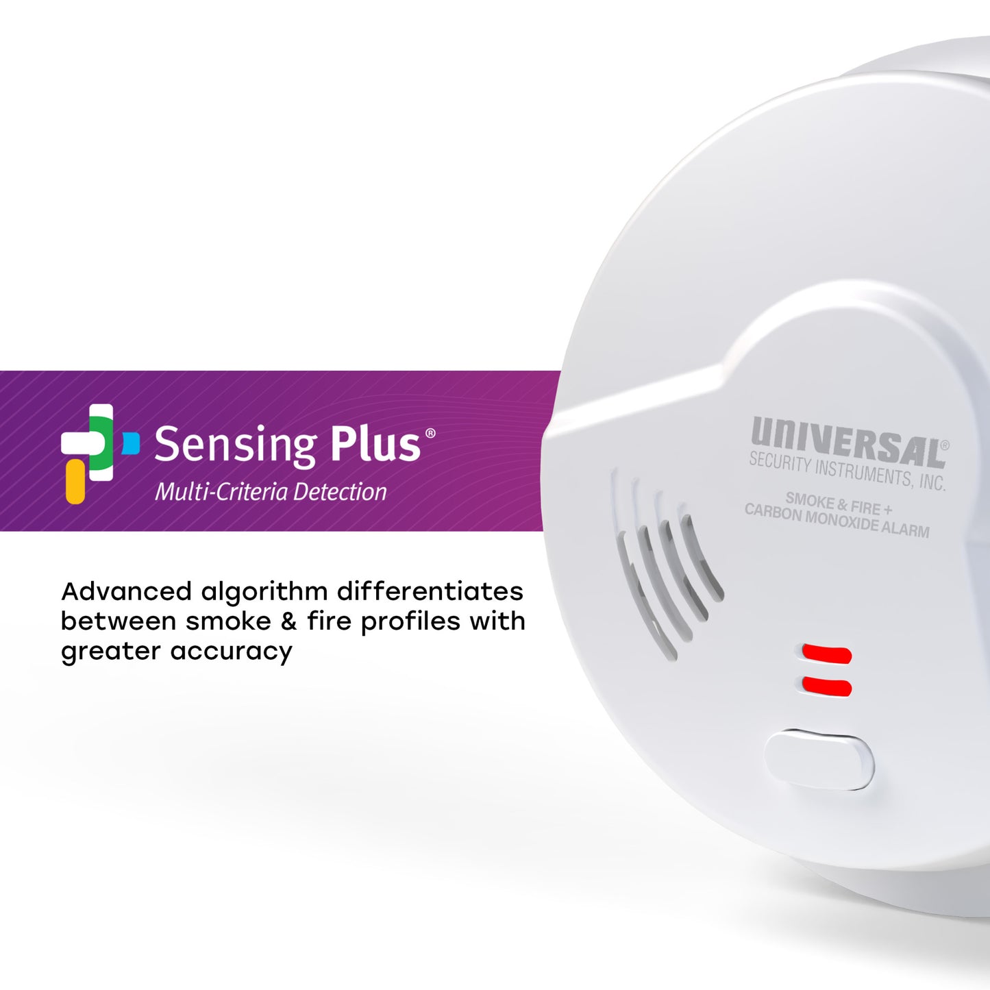 10-Year Battery Smoke, Fire, and Carbon Monoxide Alarm