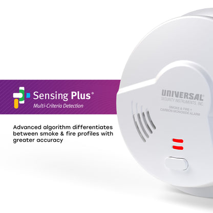10-Year Battery Smoke, Fire, and Carbon Monoxide Alarm