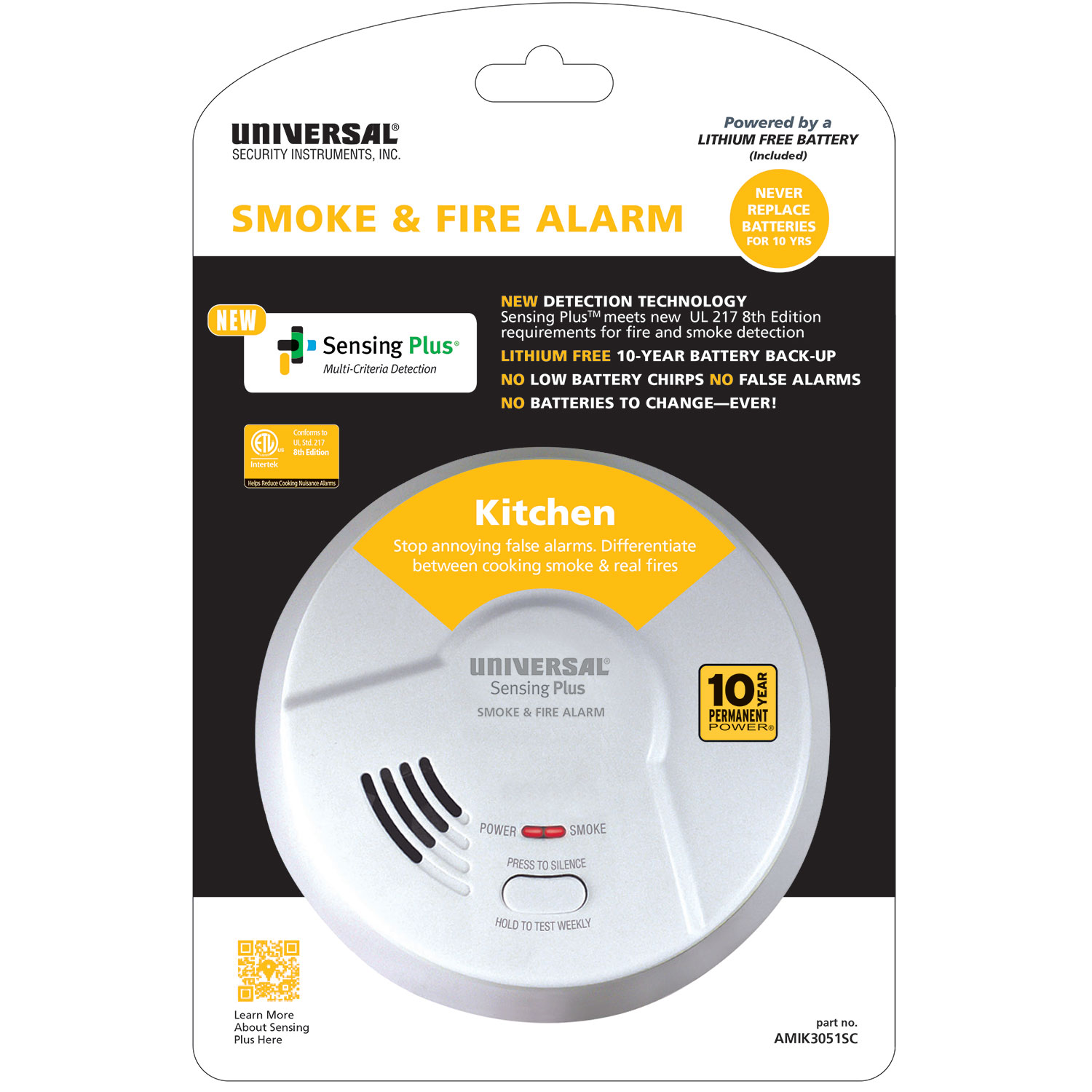 10 year Kitchen Smoke & Fire Alarm