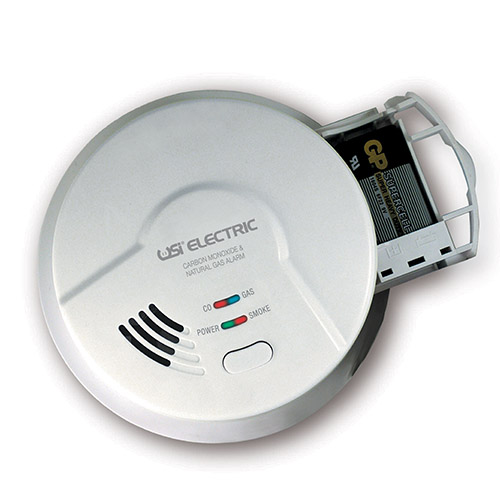 USI Electric MCN108 Hardwired 2-in-1 Carbon Monoxide and Natural Gas Smart Alarm with Battery Backup