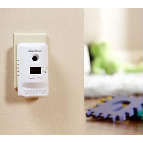 Universal Security Instruments MCN400 Plug-In 2-in-1 Carbon Monoxide and Natural Gas Smart Alarm with Battery Backup